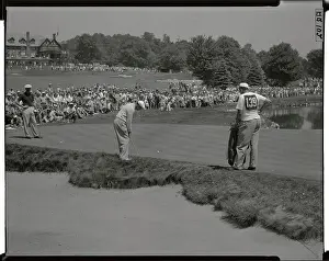 Springfield Prints: Ben Hogan Swinging from Sandtrap