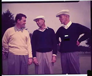 Ben Hogan Talking it Over With Other Golfers