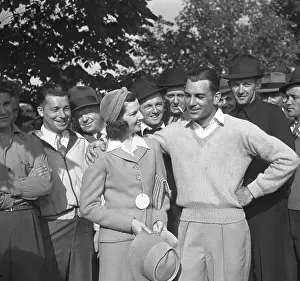 Flushing Prints: Ben Hogan and His wife After Victory