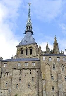 Images Dated 5th April 2015: Benedictine Abbey, Mont-Saint-Michel, Normandy
