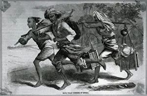 Postal Service Prints: Bengalese Postman; Illustration