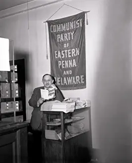Benjamin Weiss Reading a Pamphlet