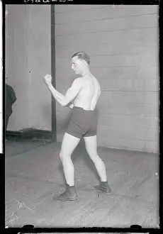 Benny Leonard in Fighting Pose