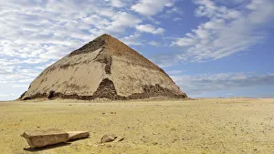 Images Dated 21st August 2015: The Bent Pyramid at Dahshur, Egypt