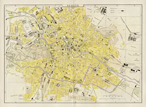 Images Dated 6th October 2017: Berlin city map 1893