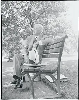Bernard Baruch Relaxing