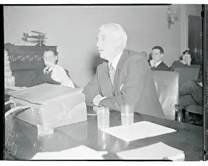 Bernard Baruch Speaking During House Military Hearing
