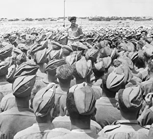 Bernard Montgomery Addresses His Men