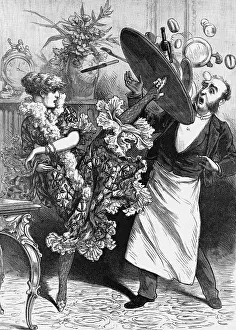 The Bernhardt Kick Newspaper Illustration