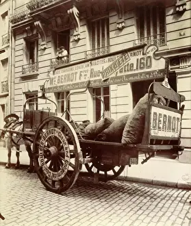 Environmental Issue Prints: Bernot wagon, coal transport, coal delivery to the inhabitants