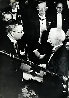 Bertrand Russell Receiving Nobel Prize