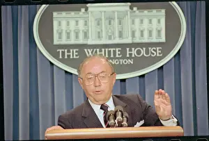 Beryl Sprinkel Speaking Into Microphone