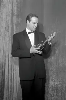 Best Actor Winner With His Oscar