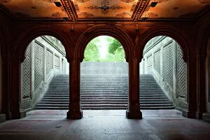 Central Park, New York, USA Gallery: Bethesda Arcade in Central Park New York