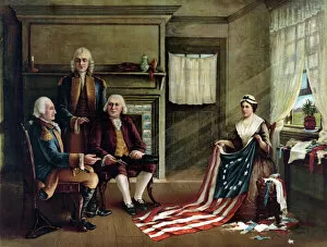 Art Collection: Betsy Ross and the Creation of the American Flag