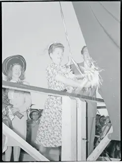 Los Angeles County Prints: Bette Davis Christening the S.S. Hinton R. Helper