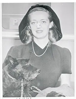 Bette Davis with a Dog