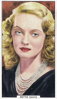 Bette Davis, My Favorite Part series, Collectible Tobacco Card, 1939