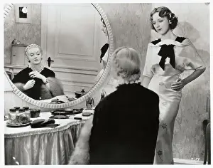 Bette Davis Looking in Mirror