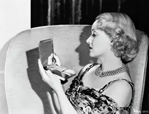 Vanity Prints: Bette Davis Looking Into Vanity Case