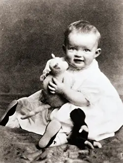 Infancy Prints: Bette Davis at Five Months Old