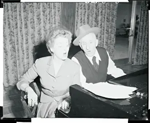 Bette Davis Rehearsing with Jimmy Durante