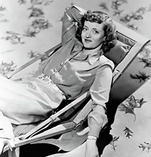 Bette Davis Relaxing At Hollywood Home