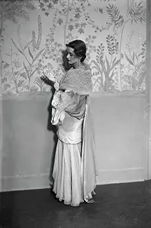 Bette Davis Wearing Evening Ensemble