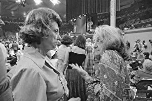 Shrugging Prints: Betty Friedan Conversing with Representative Linda Boggs