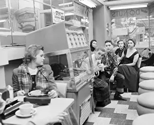 Milkshake Prints: Betty Lou Keim with Friends in Diner