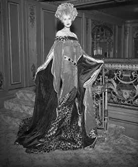 Betty Newell Posing in Glamorous Dress