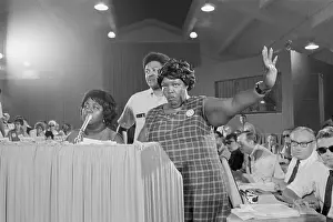 Beulah Sanders Gesturing At Podium