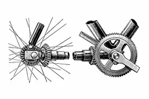 Images Dated 20th March 2016: Bevel gear translation for chainless bicycle