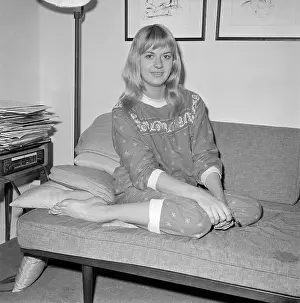 Beverly Aadland Sitting on Couch During Interview