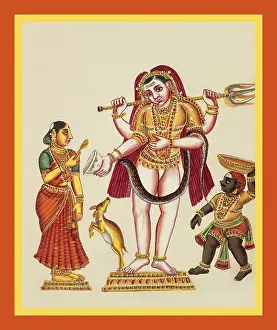 Album Prints: Bhikshatana carrying the trishula (trident)