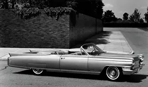 Corner Prints: Biarritz 1963 Cadillac Parked At Corner