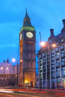 Palace Of Westminster Prints: Big Ben in the evening