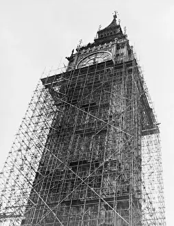 Big Ben Prints: Big Ben in Scaffolding