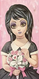 Goth Prints: Big-eyed girl