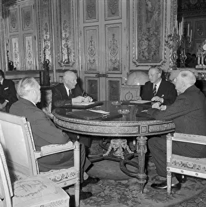 Big Four Leaders at Western Summit Meeting