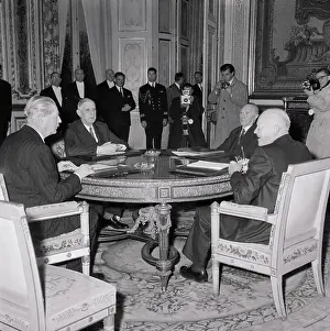 Big Four Leaders at Western Summit Meeting