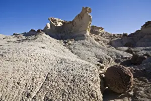 Cloudless Prints: Big round stone at National Park Parque Provincial Ischigualasto