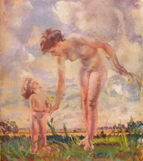 Huty20653 Prints: The Big Sister, C20Th Century. Artist: Charles Sims