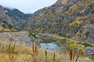 Images Dated 22nd September 2017: Bighorn River and Wind River Canyon, Wyoming, USA