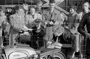 Isle Of Man Prints: Bikers Autograph