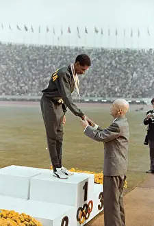 Bikila Abebe Accepting Gold Medal