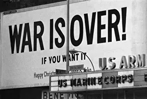 Billboard in Times Square, War is Over!