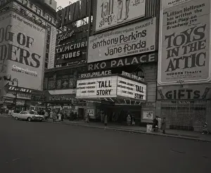 Marquee Prints: Billboards outside movie theater