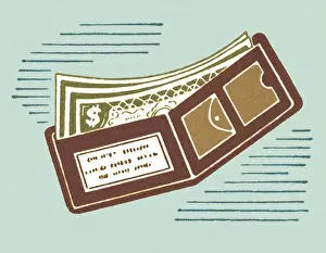 Wallet Prints: Billfold with Money