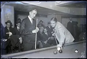 Taking Prints: Billiard Champs Harriman And Greenleaf